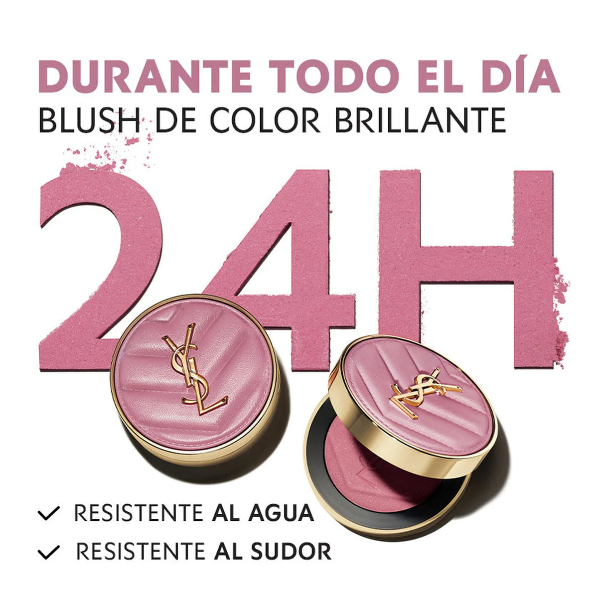 Make Me Blush 24H Buildable Powder Blush/ 87 Pink Voltage -Yves Saint Laurent.