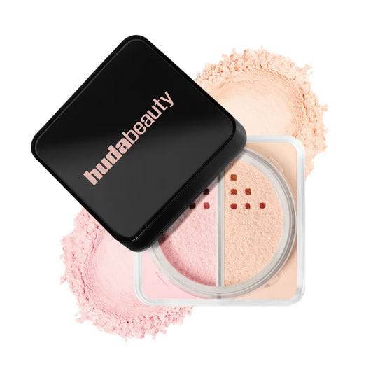 HUDA BEAUTY
Easy Bake Loose Powder Brightening + Correcting Duo - Cherry Peach